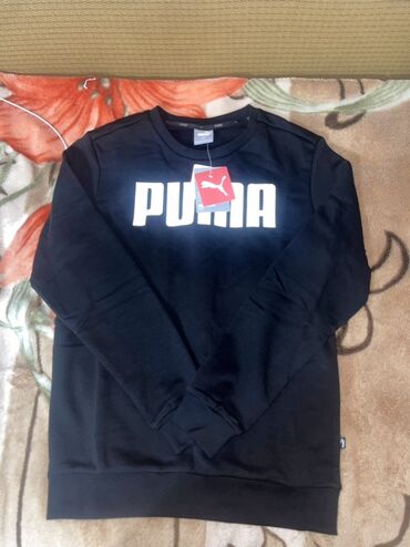 большие джинсовые куртки: Эркектердин толстовкасы, M, Puma, Жаңы, түсү - Кара, Өзү алып кетүү, Акылуу жеткирүү