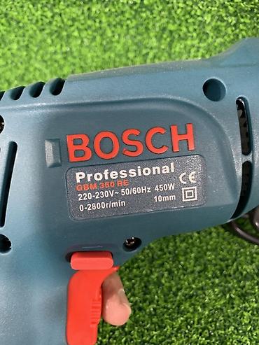 Безударные дрели: Сетевая дрель Bosch Professional GBM 350 RE. Компактная — 2