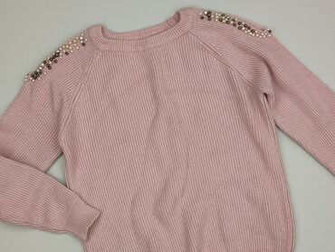 sweter z perełkami h: Sweter damski, rozmiar S