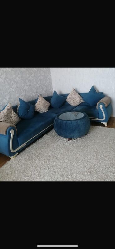 puf divan: Угловой диван, Б/у, Без подьемного механизма, Нет доставки