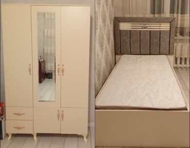 Sifarişlə dolablar: Oğlan və qız üçün, İşlənmiş, Təknəfərlik çarpayı, Dolab
