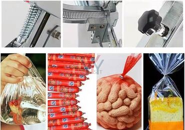 Kolbasa, sosiska aparatları: Kolbasa, toyuq paketləri, meyvə- tərəvəz setkaları ağzını bağlıyan — 4