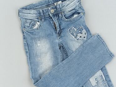 topshop mom jeans: Spodnie jeansowe, H&M, 5-6 lat, 110/116, stan - Bardzo dobry