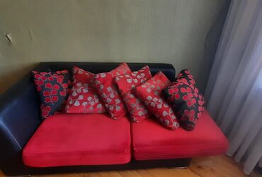 divan dəri: Угловой диван, Б/у, Нераскладной, Без подьемного механизма, Кожа, Нет доставки