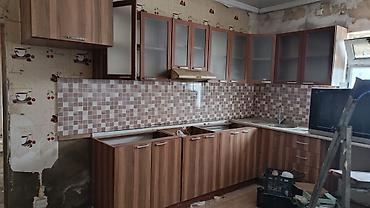 Məhsul: Mətbəx mebeli dəsti - Ölçü: təxminən 6 metr (L formalı