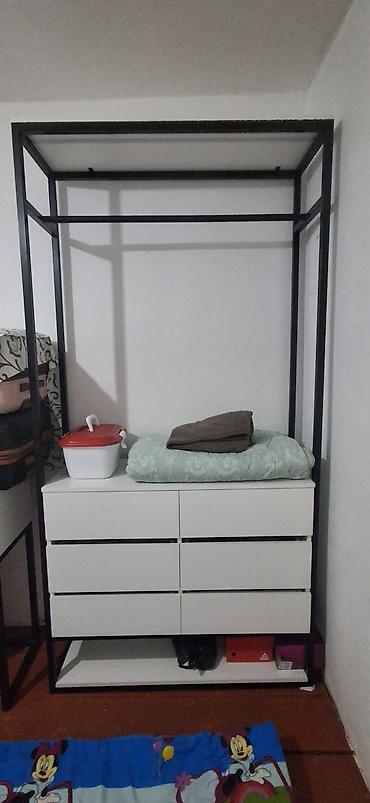 Шифоньер, шкаф для одежды, Новый, Прямой, Железо