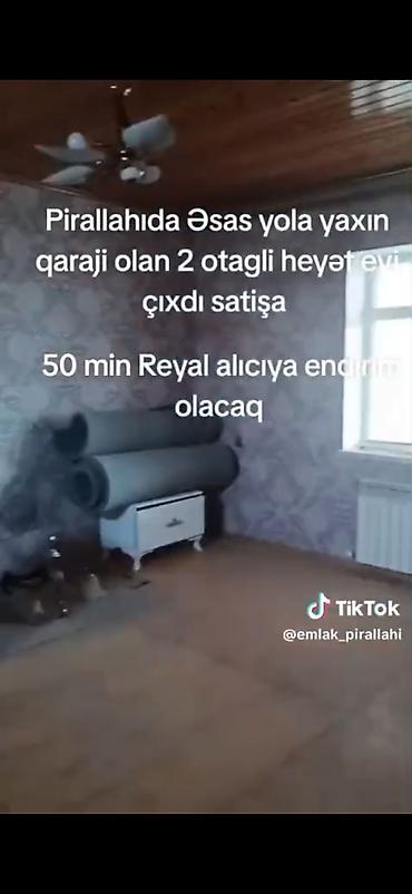 Həyət evləri və villaların satışı: Pirallahıda əsas yola yaxın yerləşən 2 otaqlı həyət evi. Həyətdə qaraj — 5