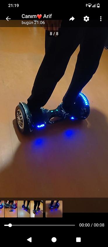 Giroskuterlər: Elektrik hoverboard (özüntarazlayan skuter) Yaxşı vezyetde akmulaytir — 5