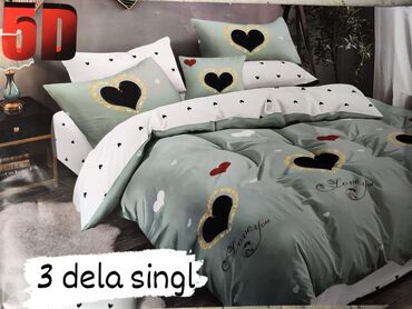 Posteljina: Pamucne posteljine Set sadrzi 3 dela: Cena: 2150 din Jorganska navlaka — 1