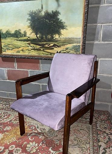 Кресла: Кресло в стиле mid-century - Каркас из массива дерева с тёплым — 4