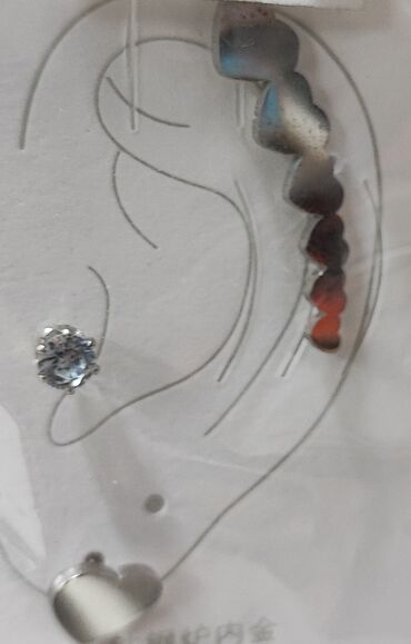 Setovi nakita: Predivan set minđuša za jedno uvo od hiruškog čelika