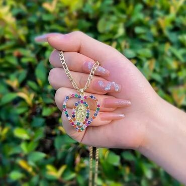 Ogrlice: Ogrlica sa priveskom, Materijal: Hirurški čelik, Cirkon — 5