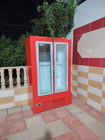 kompressor balonu: İki qapılı vitrin soyuducu - Rəng: qırmızı korpus, şüşə ön qapılar - — 3