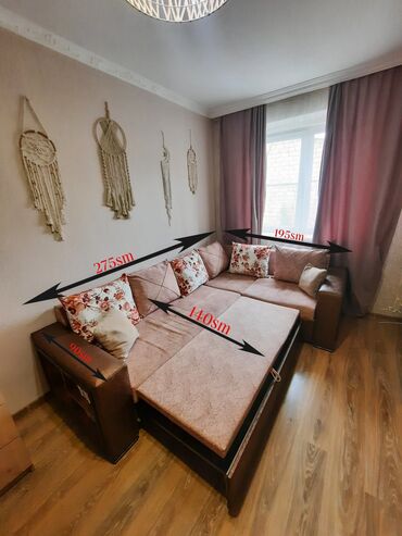 Divanlar: Künc divan, İşlənmiş, Açılan, Bazalı, Vеlur parça, Çatdırılma yoxdur — 9