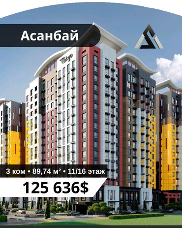 срочная продажа авто бишкек: 3 бөлмө, 89 кв. м, Элитка, 11 кабат, ПСО (өзү оңдоп түзөтүп бүтүү үчүн)