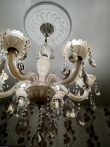 Ev üçün dekor: Çılçıraq, 6 lampa, Şüşə — 2