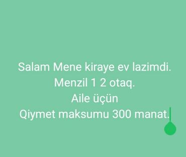 a frame evler kiraye quba: Kirayə mənzil axtarılır. Tələblər: - 1–2 otaqlı mənzil - Ailə üçün