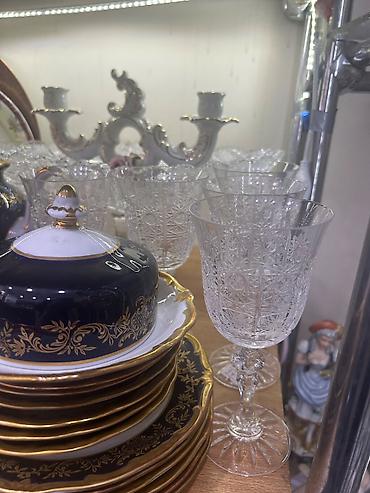 set qablari: Qədəhlər, rəng - Ağ, Xrustal, 6 ədədli dəst, 200 ml, Çexiya — 3