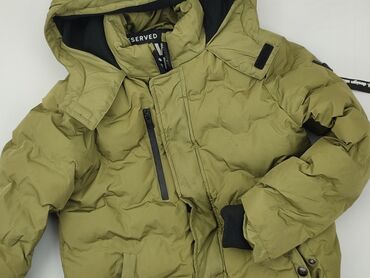 kombinezon zimowy 128: Children's down jacket Reserved, 10 years, Synthetic fabric, condition - Good