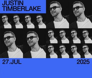 col qapi: Justin Timberlake konserti üçün bilet. Bu bilet 27 iyul 2025-ci il