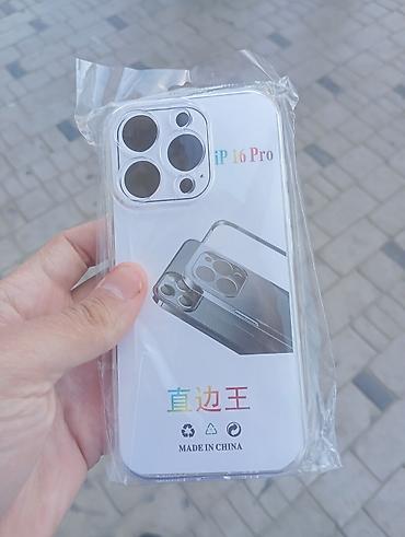 cuxol satisi: IPhone 16 pro plus pro modelinə pro max modelinə şəffaf çexollar — 8