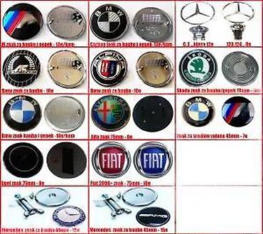 Auto delovi, gume i tjuning: BMW M znak samolepljiv metalni. Samolepljiv znak oznaka originalnih — 9