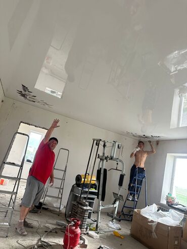 Натяжной потолок: Натяжной потолок Глянцевое, Матовое, 3D потолки Гарантия, Бесплатная консультация, Бесплатный замер — 4