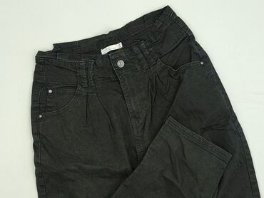 stradivarius woskowane spodnie z wysokim stanem: House, Spodnie materiałowe damskie, rozmiar M