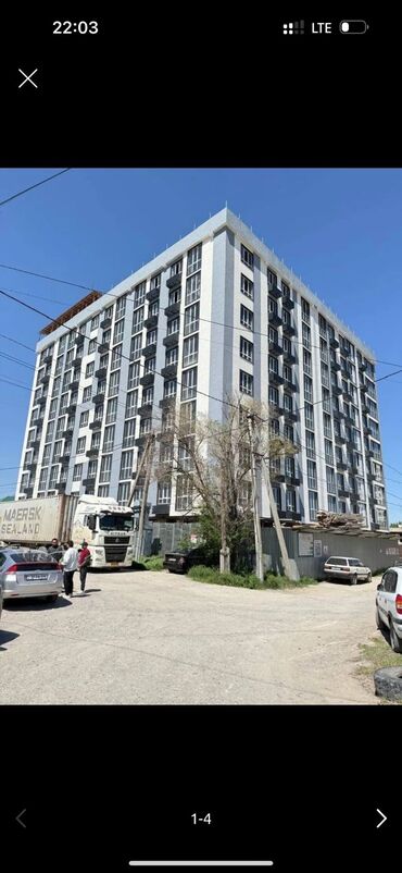 недостроенные дома в бишкеке: 2 комнаты, 51 м², Элитка, 9 этаж, ПСО (под самоотделку)