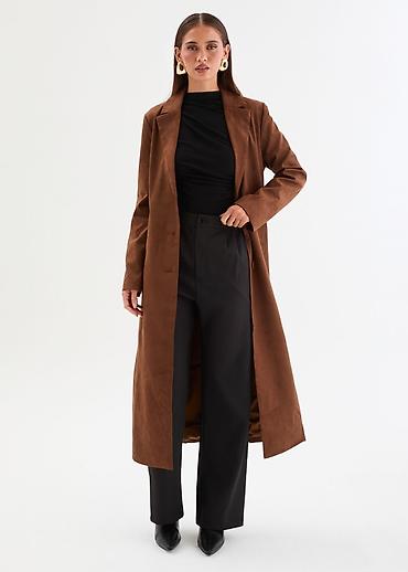 pull and bear srb: Boohoo velur trench. Vel 12, manji je. Pazuh 46-48 idealno. Vise je — 1