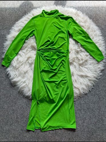 liu jo haljina: One size, color - Green, Cocktail, Long sleeves