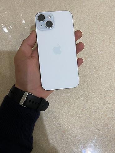 iphone aux: IPhone 15, 128 GB, Ağ, Simsiz şarj, Face ID — 1