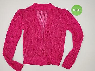 sweter fuksja: Kardigan damski, rozmiar S — 3