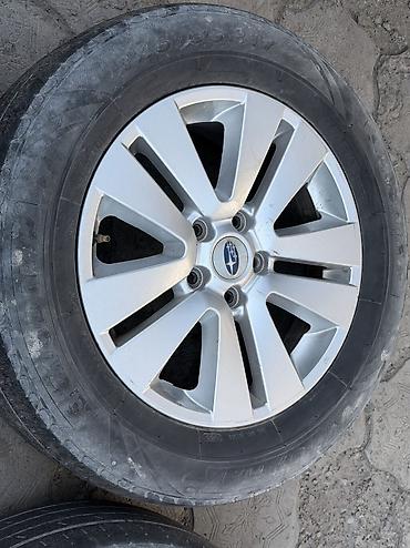 40 5: Литые Диски R 17 Subaru, Комплект, отверстий - 5, Б/у — 6
