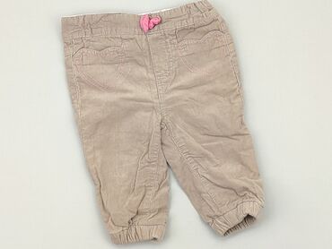 legginsy jeansowe dla dziewczynki: Baby material trousers, 6-9 months, 68-74 cm, condition - Very good