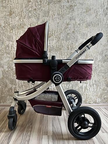usaq kastumlari: Uşaq arabası – ForBaby markası, bənövşəyi/bordo rəng. - Çərçivə — 1