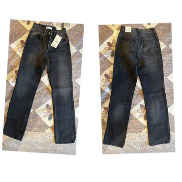 фирменные джинсы в бишкеке: ZARA Straight Fit Цвет антрацит, размер 32 Новые, с биркой 🏷️