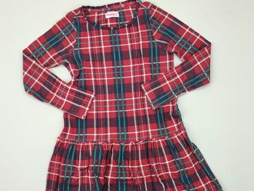 bluzka w krate: Dress, 10 years, 134-140 cm, condition - Good