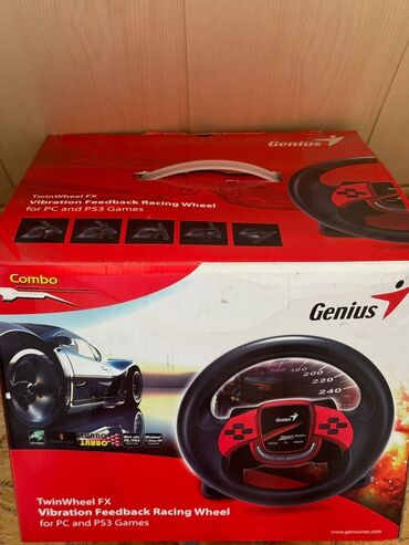 купить игровой руль для пк: Полное название: Genius TwinWheel FX Vibration Feedback Racing Wheel