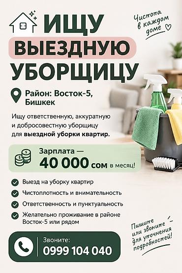 выезд повар: Уборка помещений, | Генеральная уборка, | Квартиры — 1