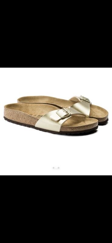 летние обувь: Босоножкалар, 36, Birkenstock, Жаңы, түсү - Алтын, Акылуу жеткирүү