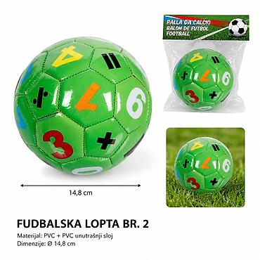 KMT Fudbalska lopta #2 – šareni brojevi 2001925 Zabavna i edukativna