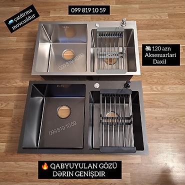 kasa: Yeni Kvadrat Mətbəx çanağı, Şkafsız, Paslanmaz polad, Pulsuz çatdırılma — 5