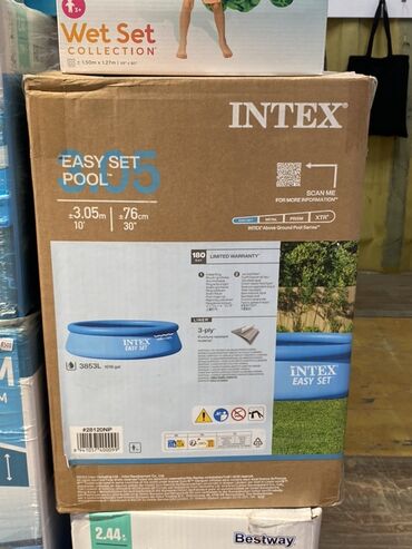 надувные бассейны для детей: Бассейн Intex Easy Set круглой формы с надувным верхним кольцом
