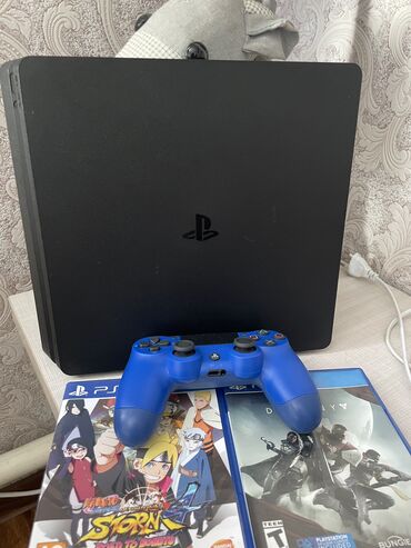 Продаю PS4 slim 500GB. ПО 11.02. Приставка в отличном состоянии