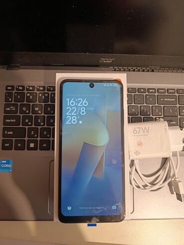 Redmi Note 12 Pro, 8 ГБ, цвет - Черный, Отпечаток пальца