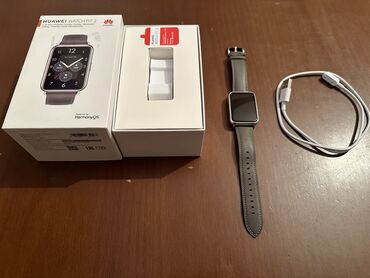 Новый, Смарт часы, Huawei, Сенсорный экран, цвет - Серебристый