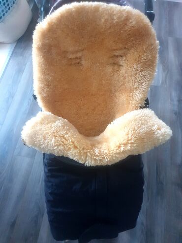 Kolica za bebe: Topla zimska navlaka/``footmuff’’ za kolica sa postavom od prirodne — 4