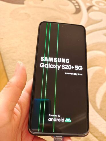 Samsung: Samsung Galaxy S20 Plus, 128 GB, rəng - Qara, Barmaq izi, Simsiz şarj, İki sim kartlı
