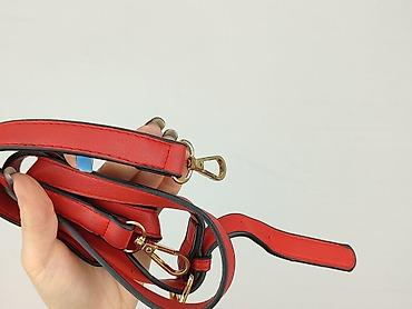 ralph lauren: Pasek do torebki – czerwony, regulowany, z karabińczykami - Materiał — 5